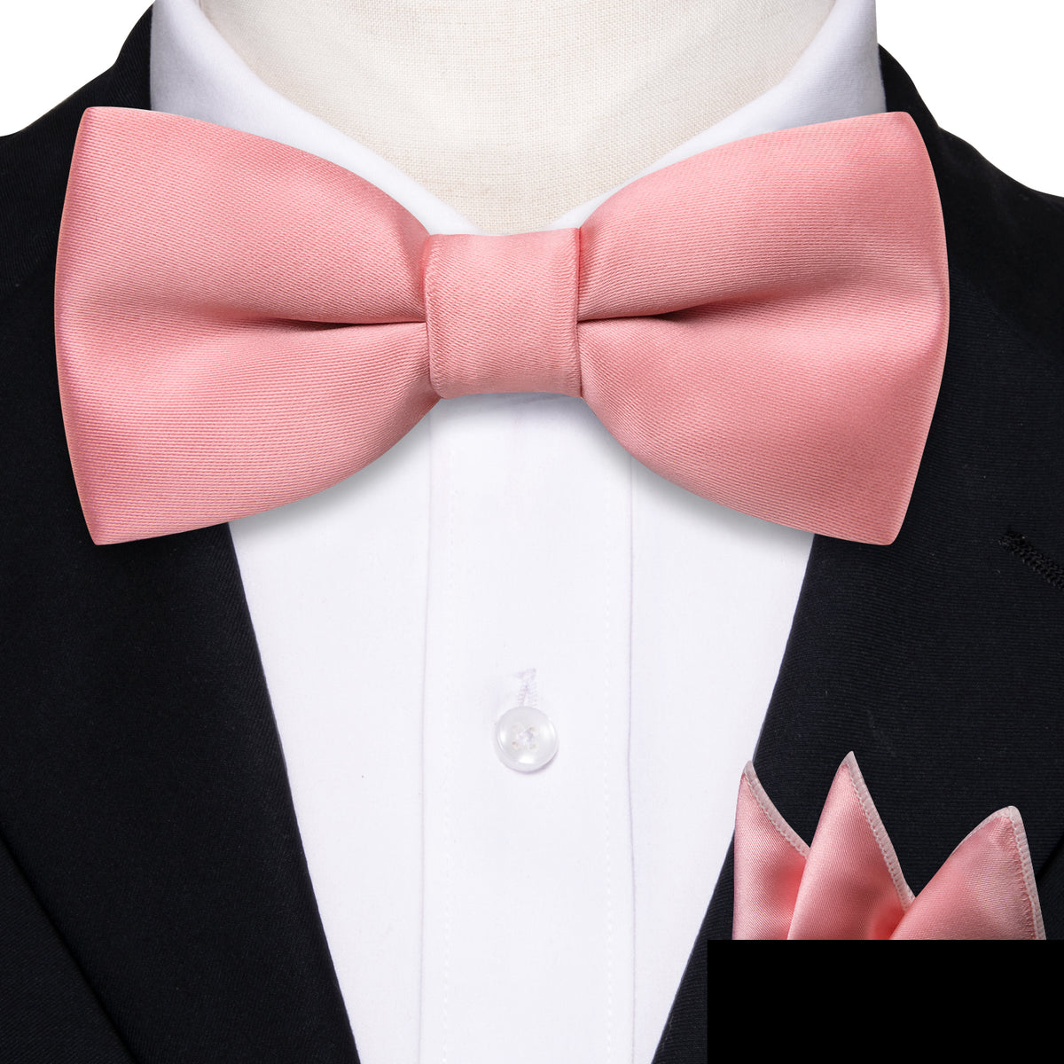 Light Coral Solid Kids Bow Tie Set bow ties - Sophisticated Gentlemen