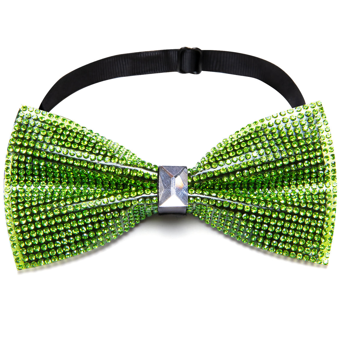 Green Shining Rhinestones Bow Tie Set bow ties - Sophisticated Gentlemen