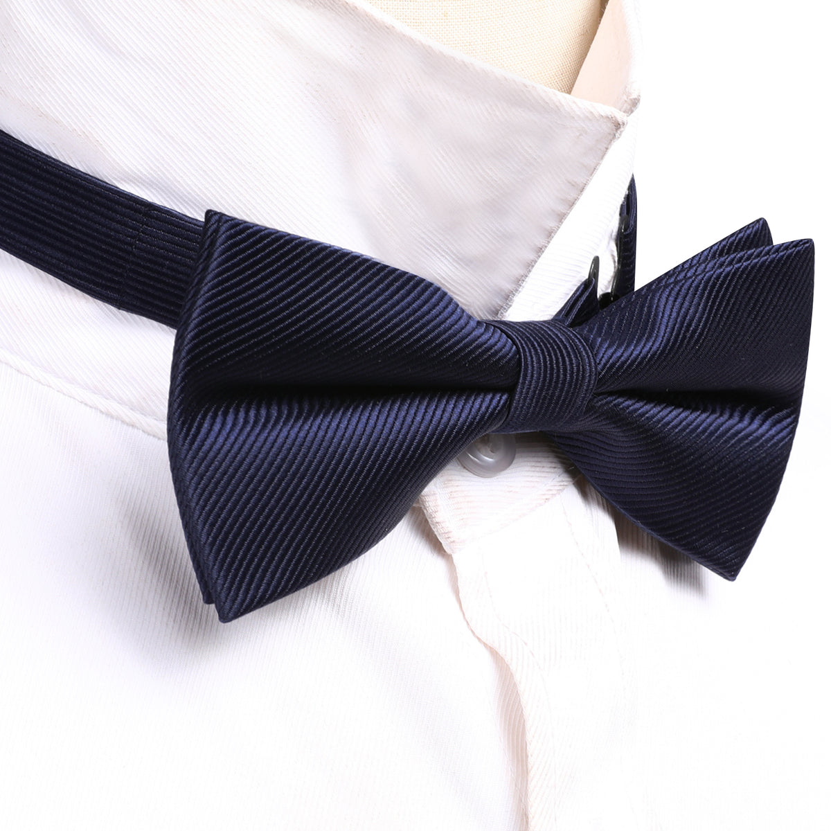 Blue Salvia Solid Bow Tie Set bow ties - Sophisticated Gentlemen