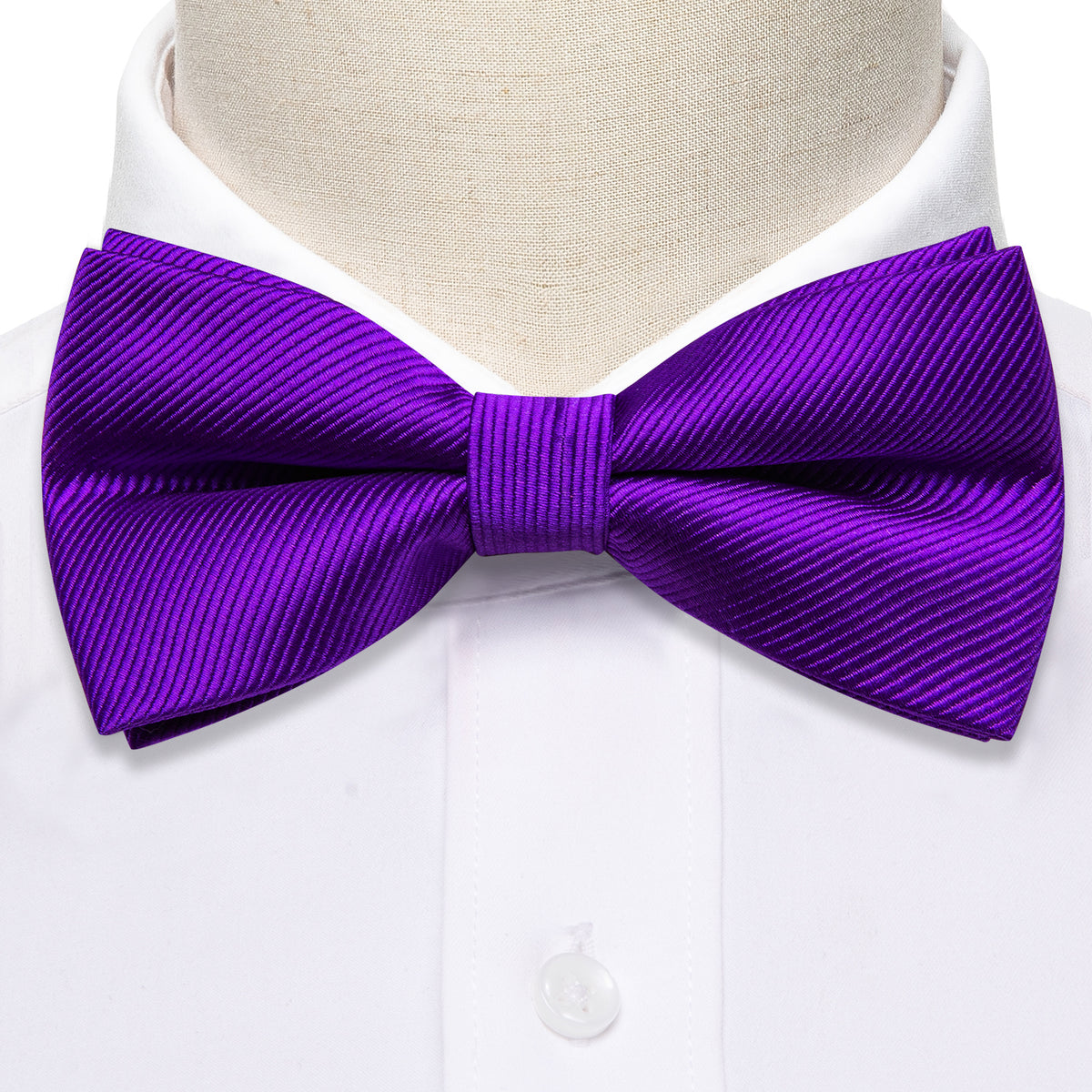 Hyacinth Solid Bow Tie Set bow ties - Sophisticated Gentlemen