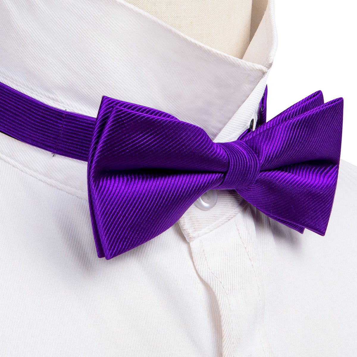 Hyacinth Solid Bow Tie Set bow ties - Sophisticated Gentlemen