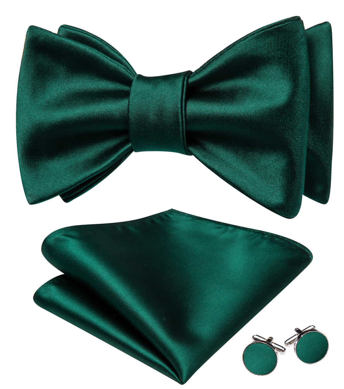Emerald Green Bow Tie Set bow ties - Sophisticated Gentlemen