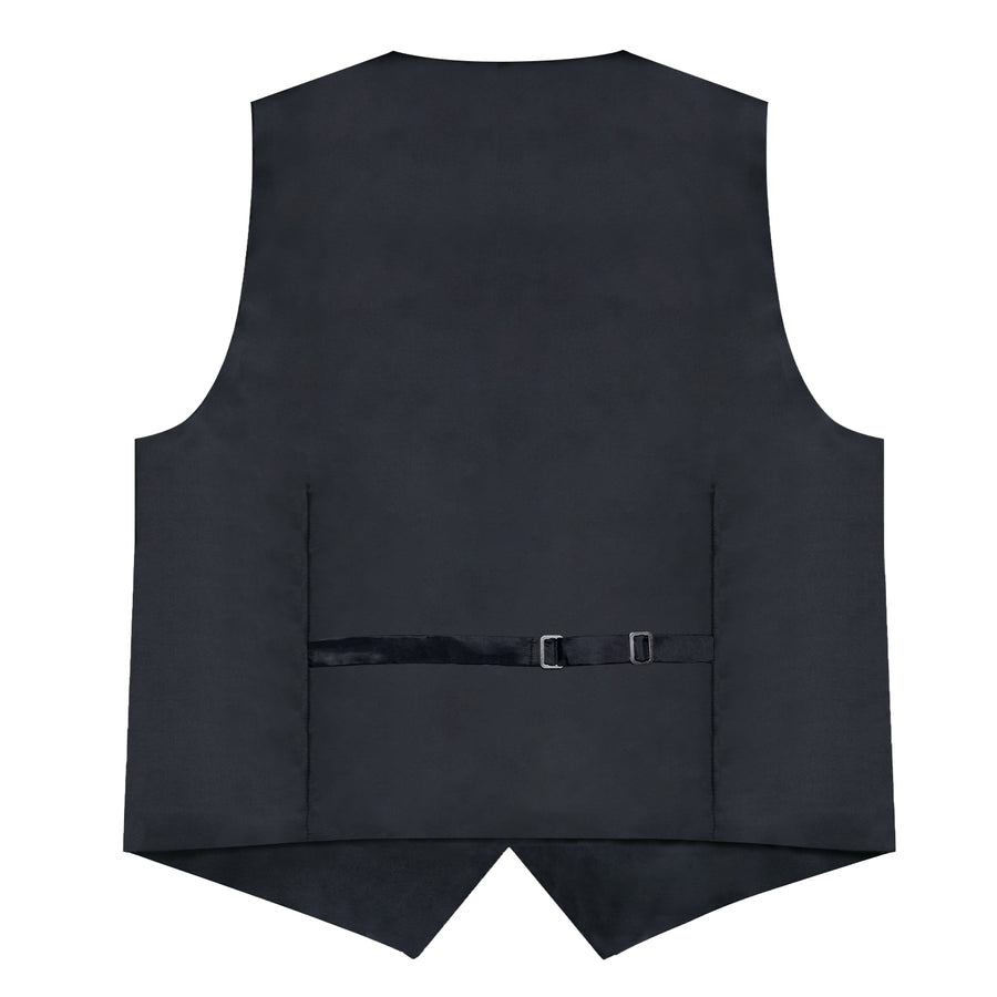 Silver and Champagne Paisley Silk Vest Set vest set - Sophisticated Gentlemen