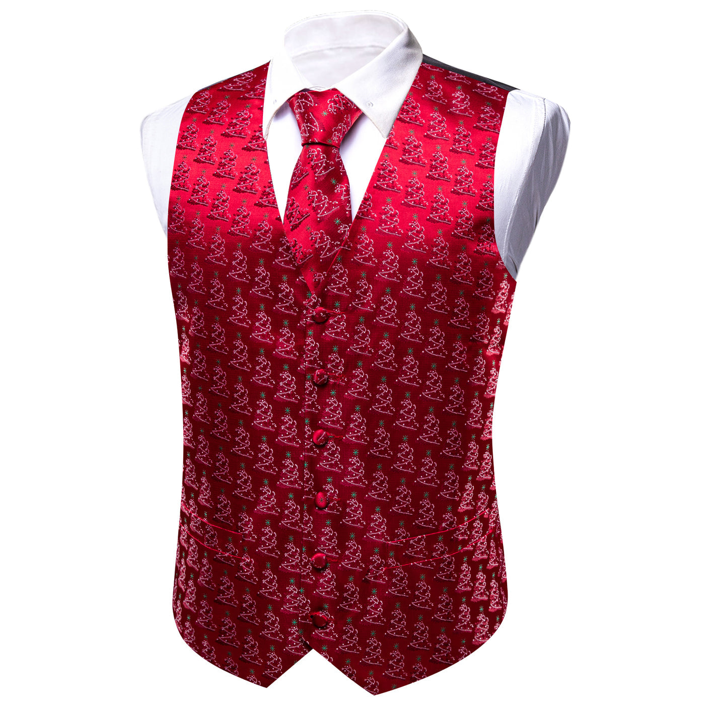 Christmas Trees Vest Set vest set - Sophisticated Gentlemen