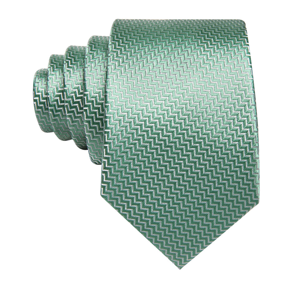 Mint Green Silk Tie, Pocket Square and Cufflinks tie sets    - Sophisticated Gentlemen