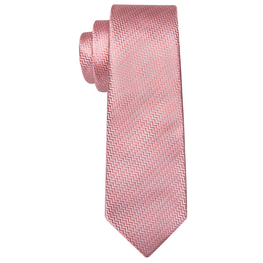 Pink Ornament XL Tie, Pocket Square and Cufflinks tie sets - Sophisticated Gentlemen