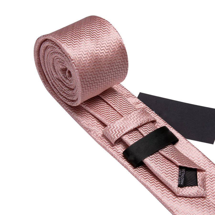 Pink Ornament XL Tie, Pocket Square and Cufflinks tie sets - Sophisticated Gentlemen