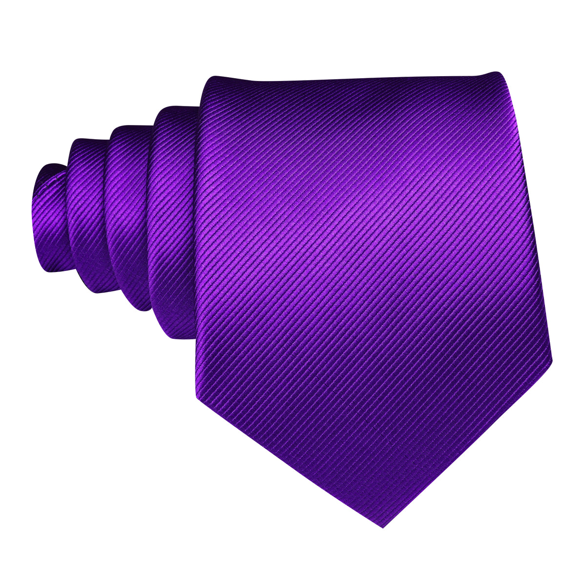 Purple Hyacinth Solid Silk Tie, Pocket Square and Cufflinks Set tie sets - Sophisticated Gentlemen