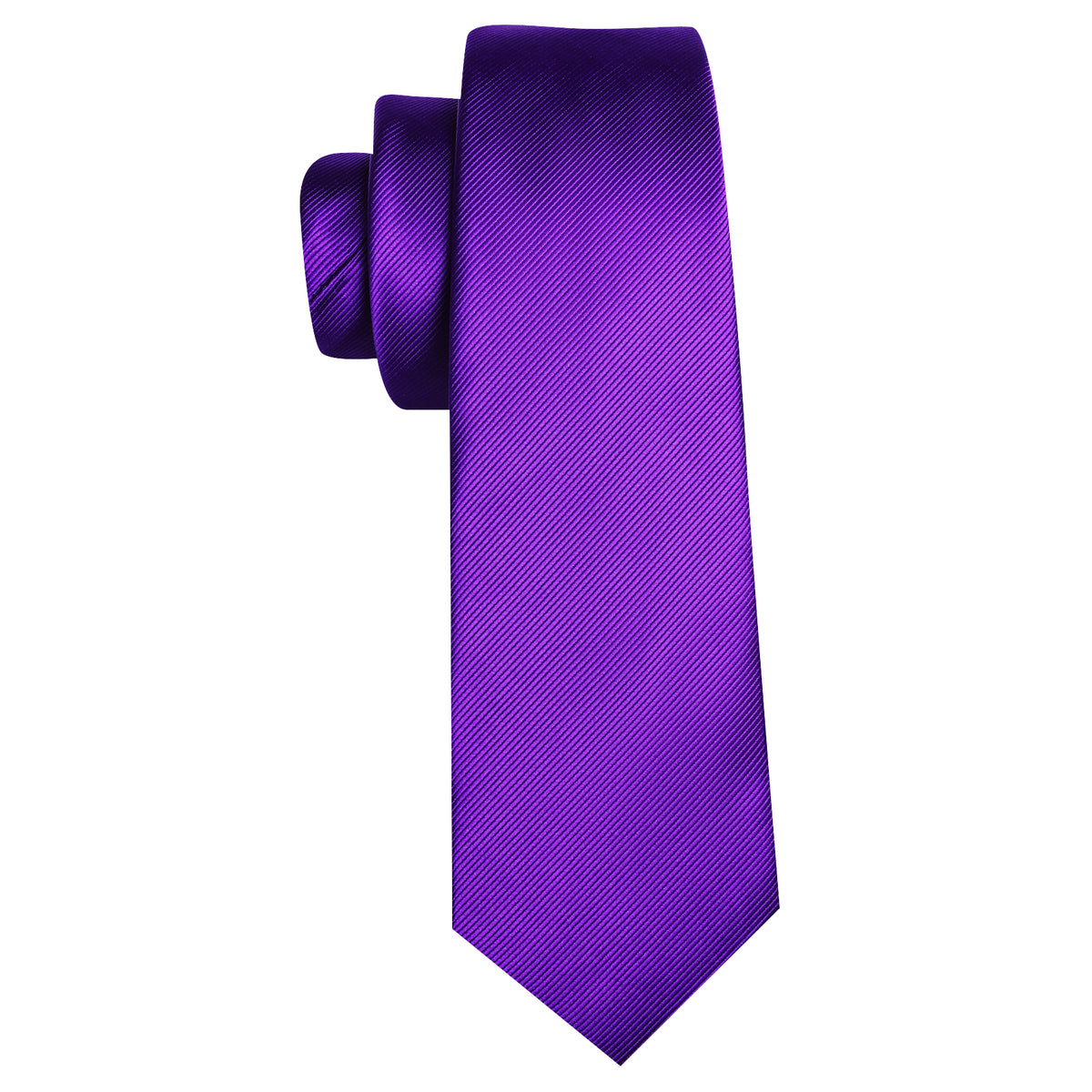 Purple Hyacinth Solid Silk Tie, Pocket Square and Cufflinks Set tie sets - Sophisticated Gentlemen