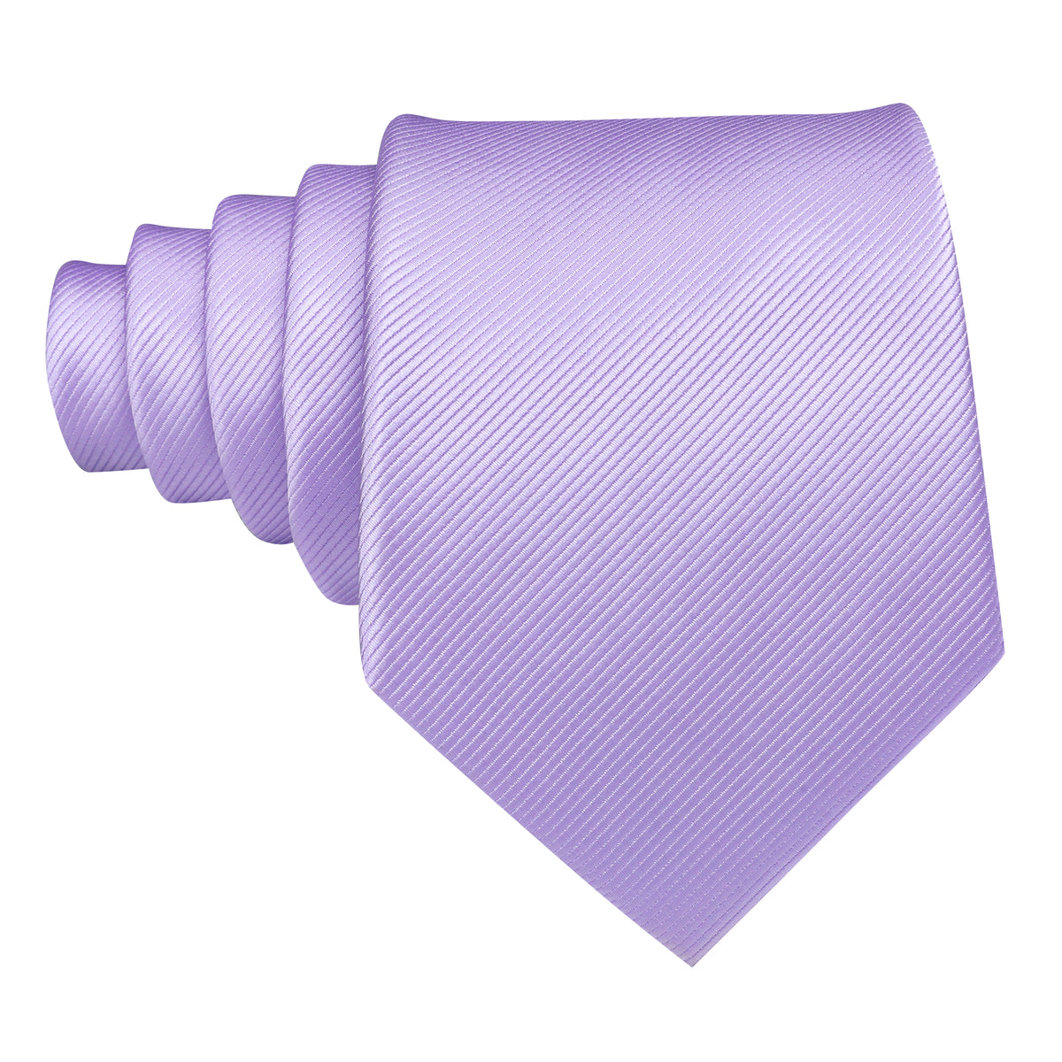 Purple Mist Violet Solid Silk Tie, Pocket Square and Cufflinks Set tie sets - Sophisticated Gentlemen