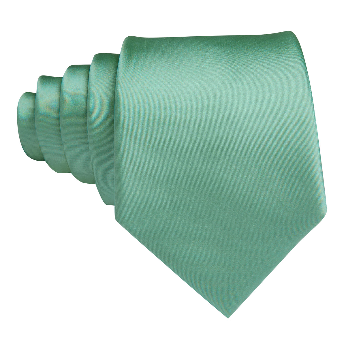 Turquoise Green Solid Silk Tie, Pocket Square and Cufflinks Set tie sets - Sophisticated Gentlemen