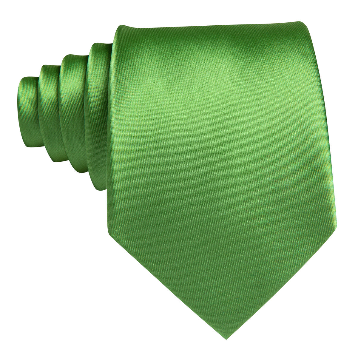 LimeGreen Cobalt Green Solid Silk Tie, Pocket Square and Cufflinks Set tie sets - Sophisticated Gentlemen
