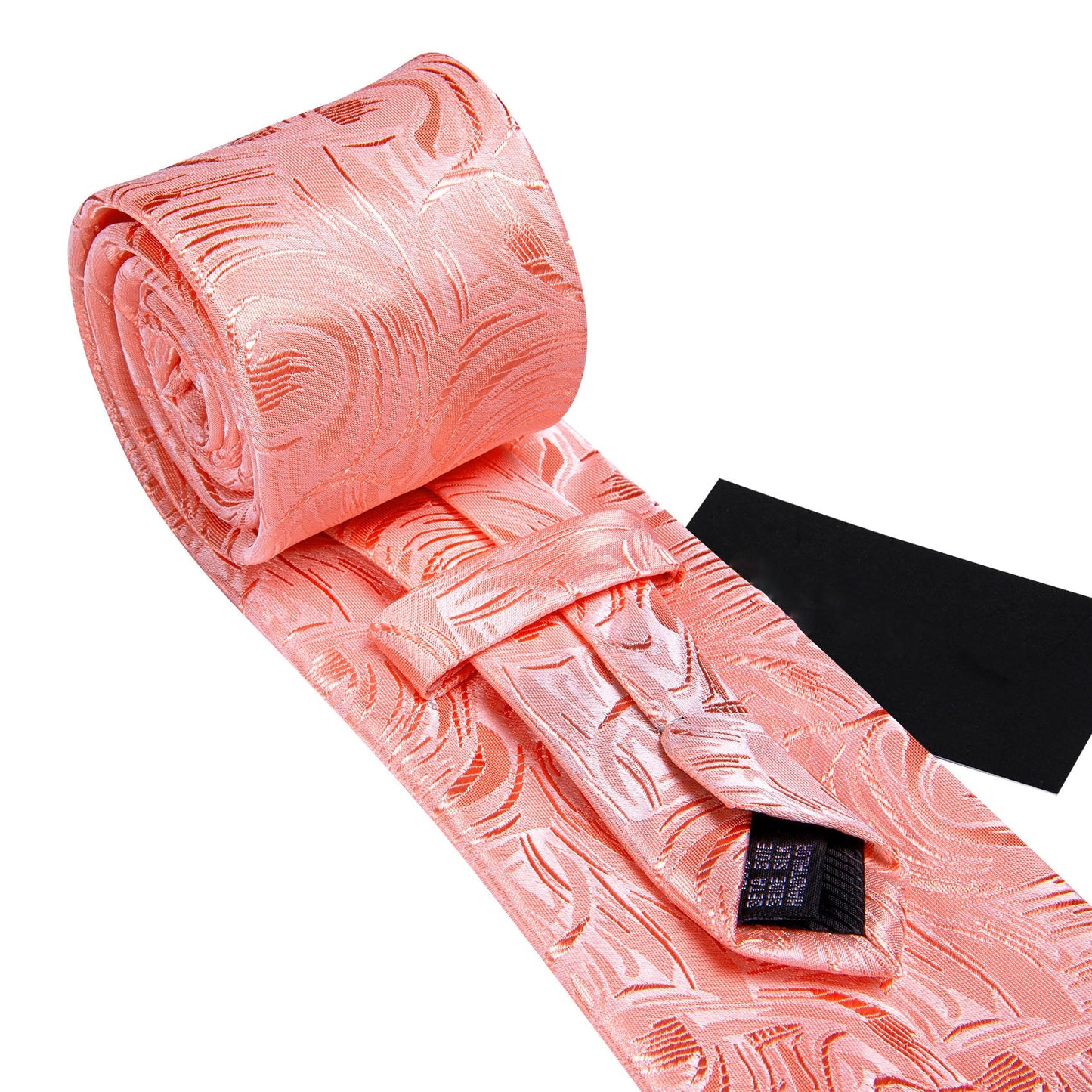 Baby Pink Abstract Silk Tie Set tie sets - Sophisticated Gentlemen
