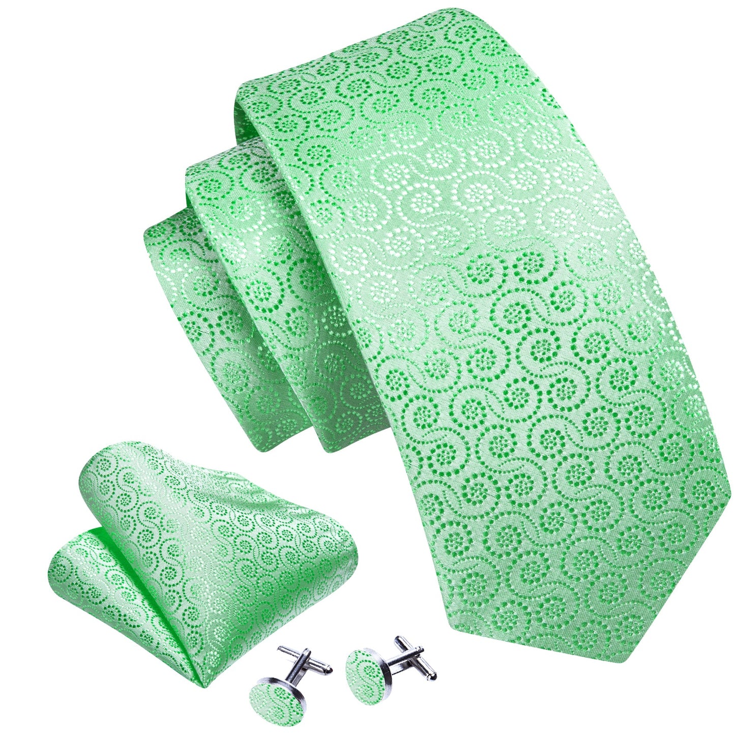 Turquoise Polka Dot Silk Tie Set tie sets    - Sophisticated Gentlemen