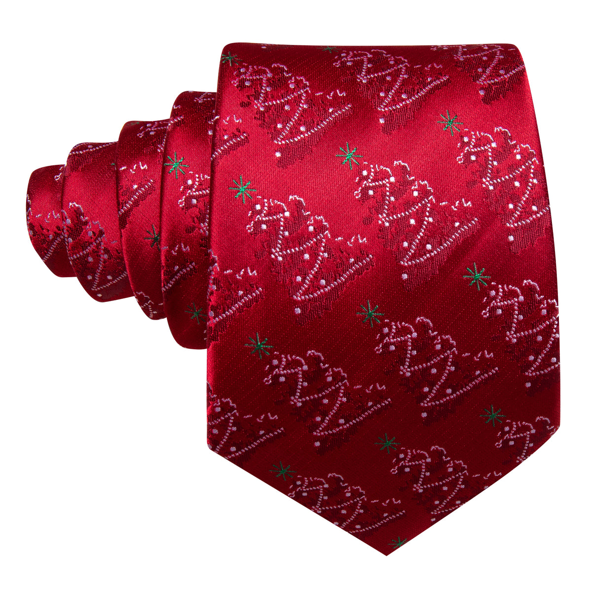 Christmas Trees Tie Set with Pocket Square & Cufflinks tie sets - Sophisticated Gentlemen