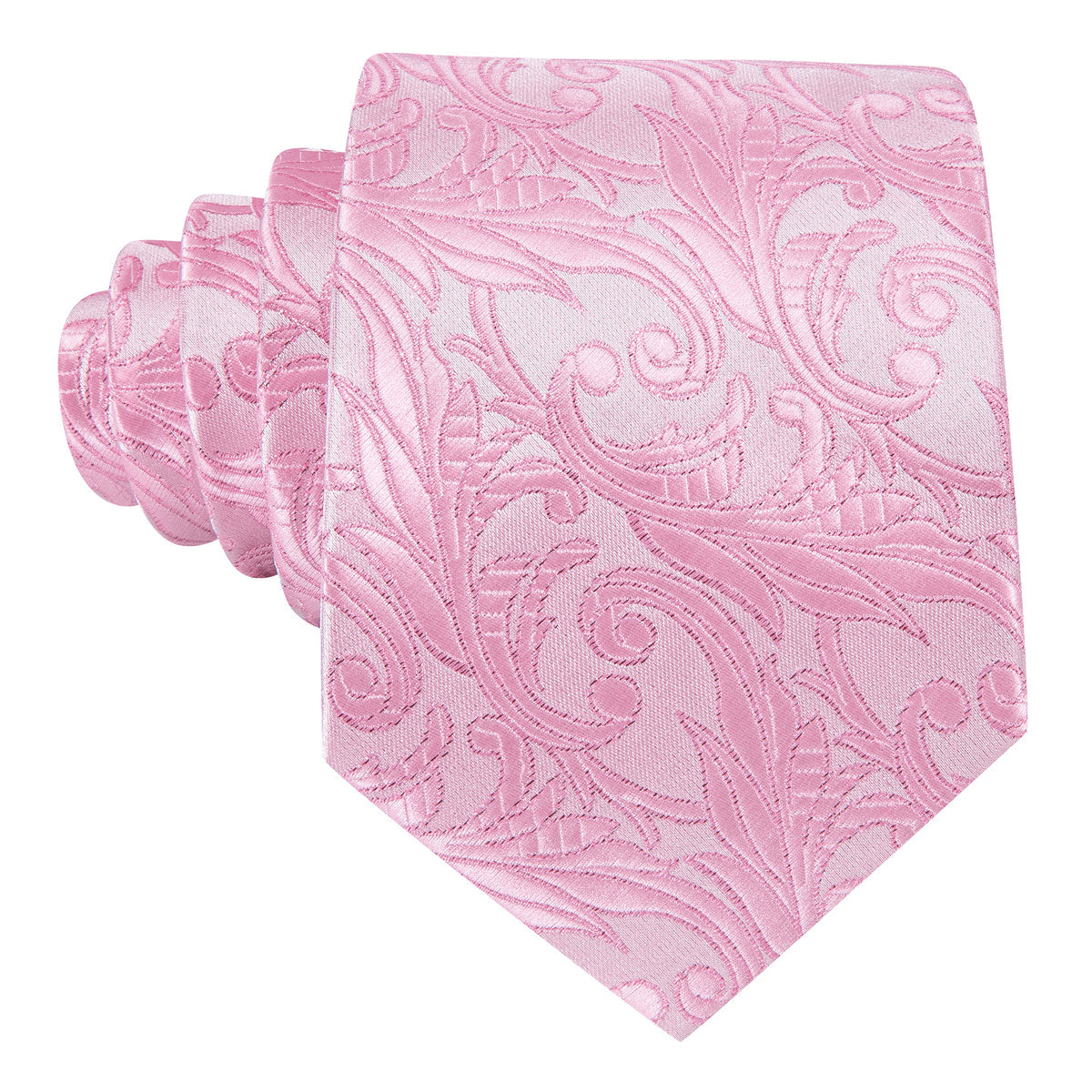 Pink Floral Silk Tie, Pocket Square and Cufflinks Set tie sets - Sophisticated Gentlemen