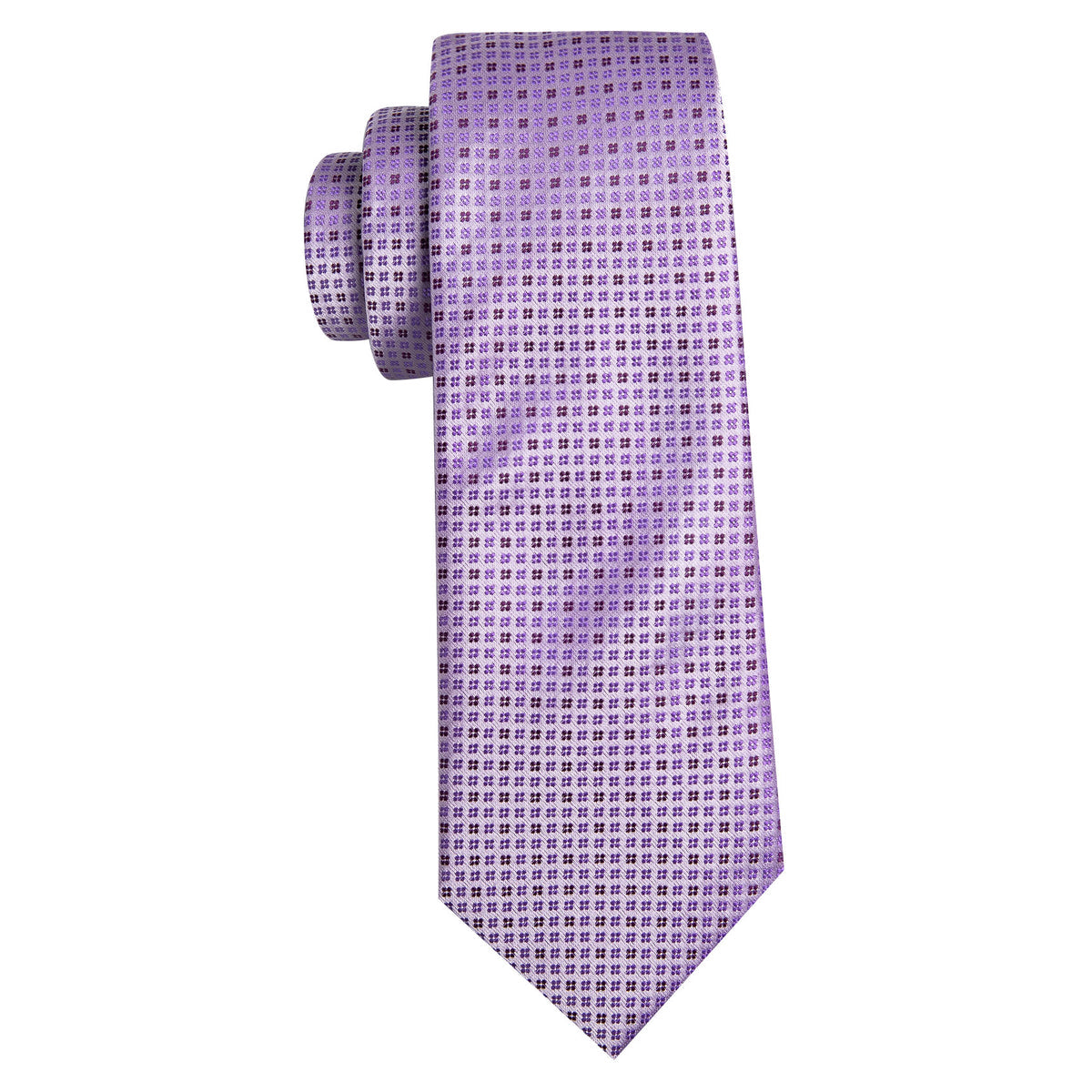 Purple Floral Classy Jacquard Silk Tie, Pocket Square and Cufflinks Set tie sets - Sophisticated Gentlemen
