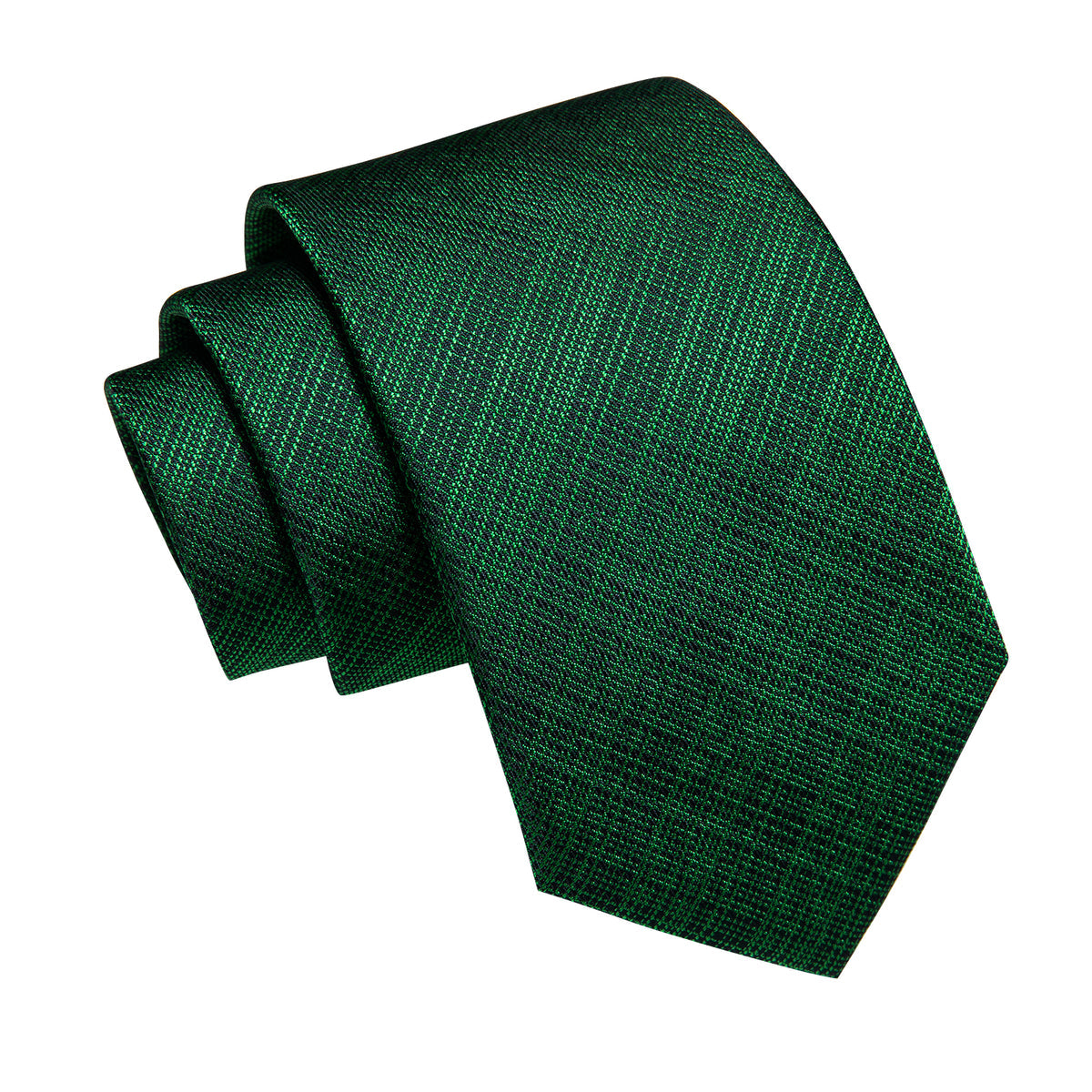 Green and Black Striped Silk Tie Pocket Square and Cufflinks tie sets - Sophisticated Gentlemen