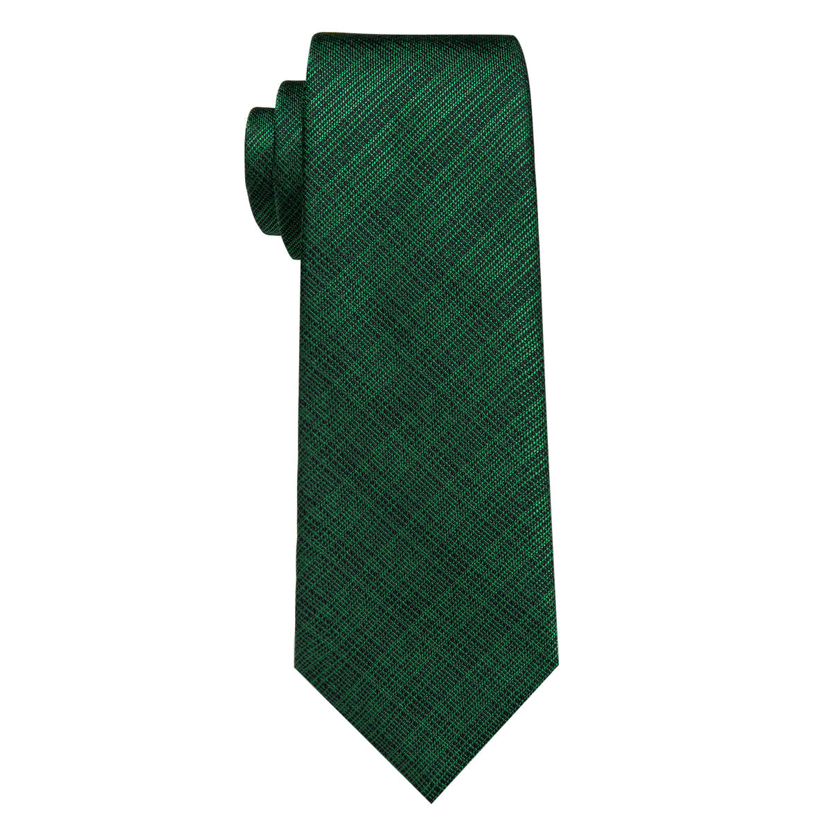 Green and Black Striped Silk Tie Pocket Square and Cufflinks tie sets - Sophisticated Gentlemen
