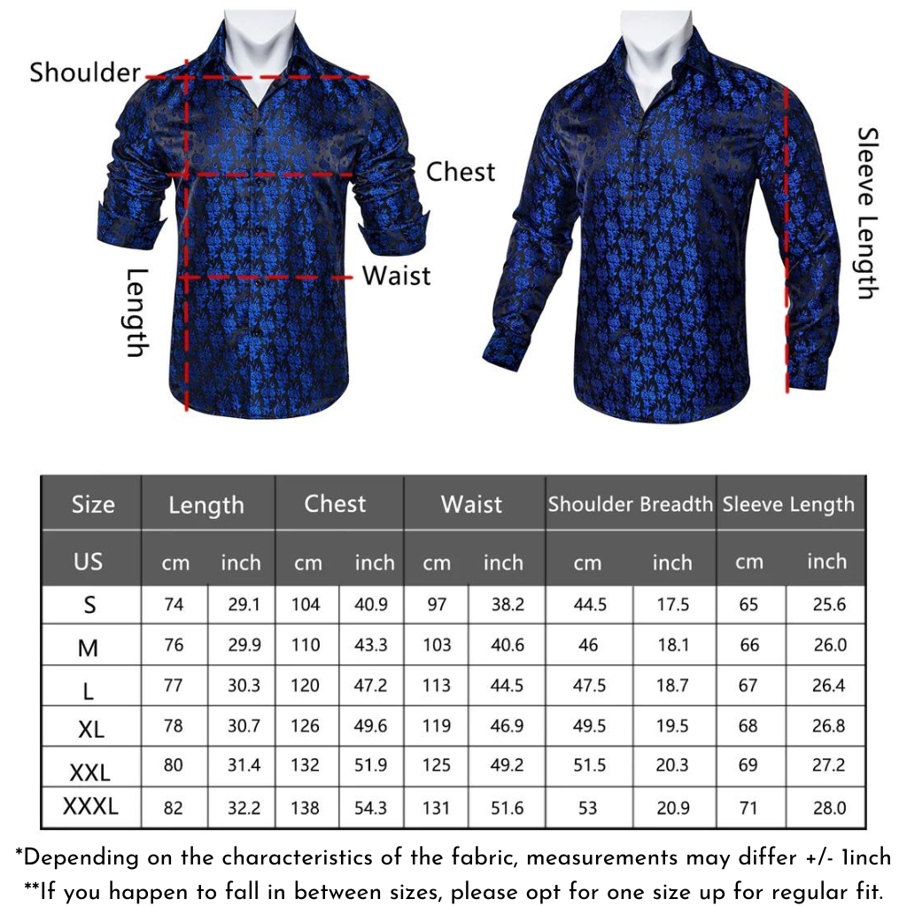 White Shirt With Royal Blue Paisley Accent shirt - Sophisticated Gentlemen
