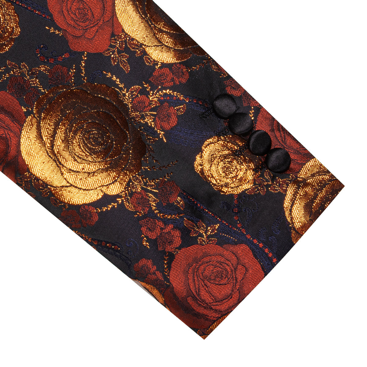 Orange and Navy Floral Tuxedo Jacket tuxedo - Sophisticated Gentlemen