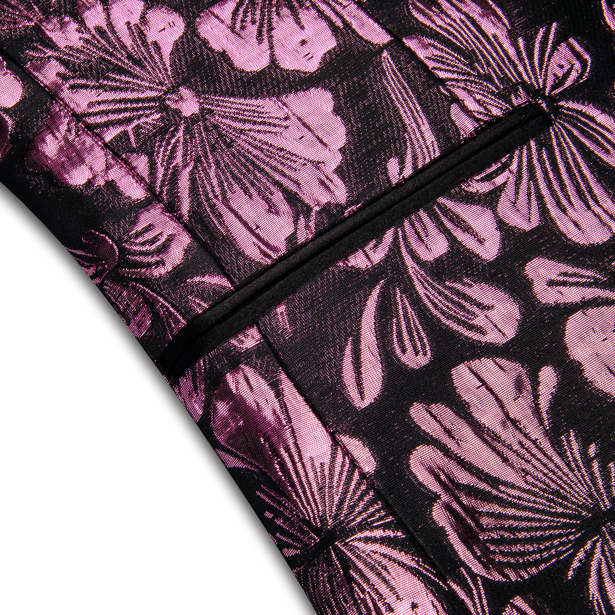 Pink Floral Tuxedo Jacket tuxedo - Sophisticated Gentlemen