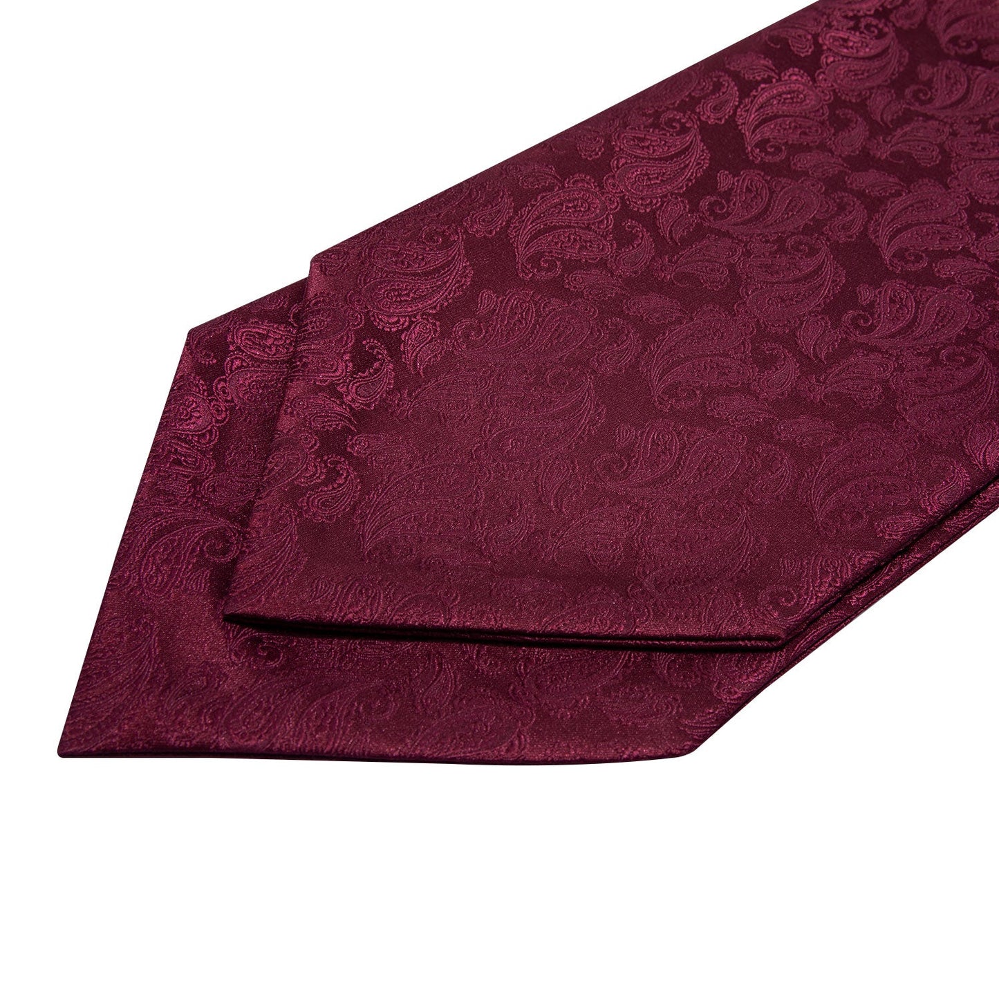Red Paisley 3-Piece Ascot Set Ascot - Sophisticated Gentlemen