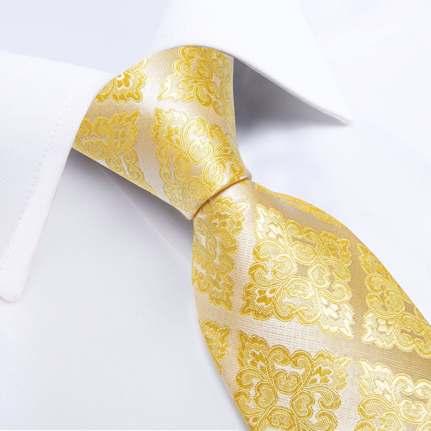 Royalty Gold Tie, Pocket Square and Cufflinks tie sets - Sophisticated Gentlemen