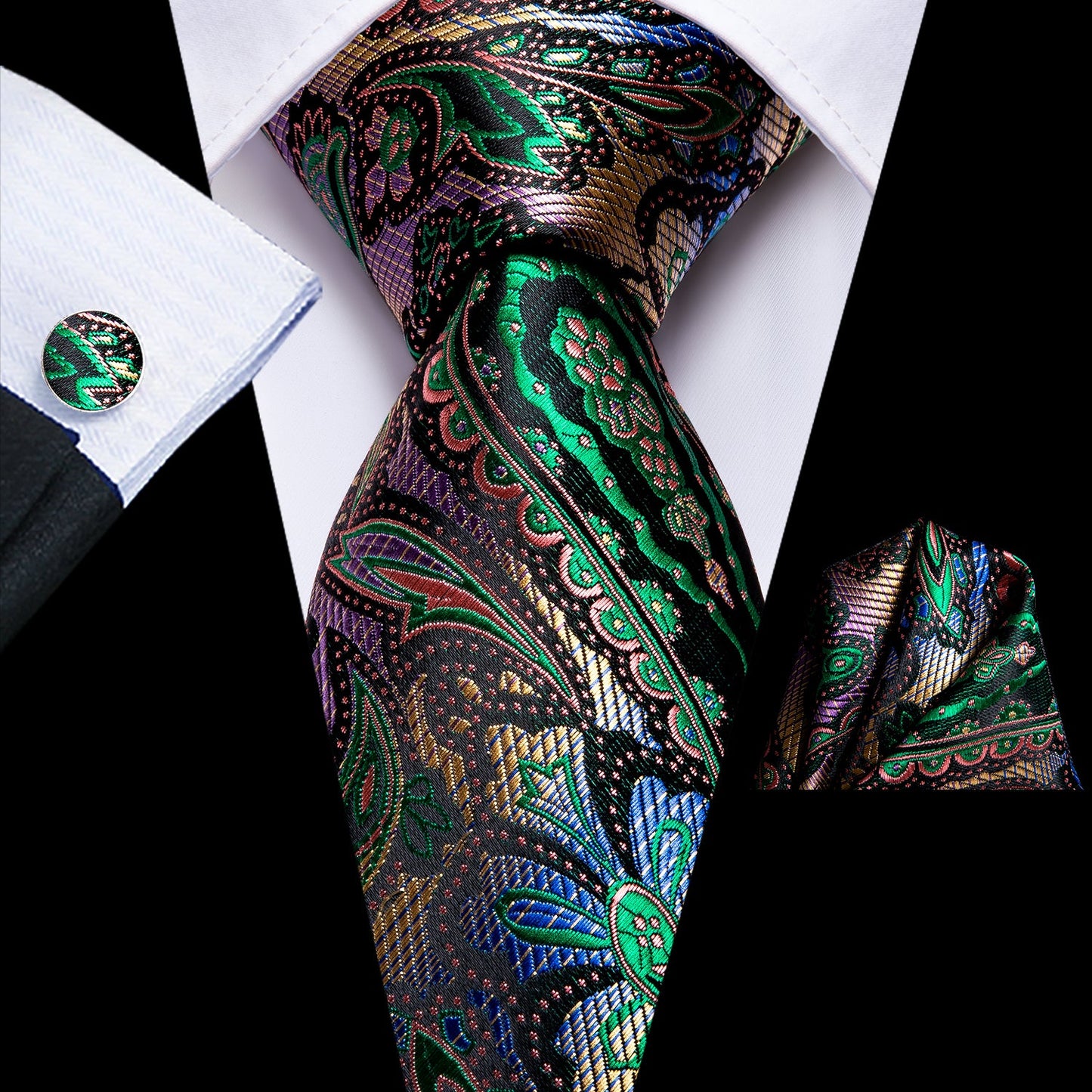 Avatar Tie, Pocket Square and Cufflinks tie sets - Sophisticated Gentlemen