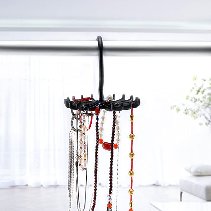 Hanging Tie Rack - Black Storage Holders & Racks - Sophisticated Gentlemen