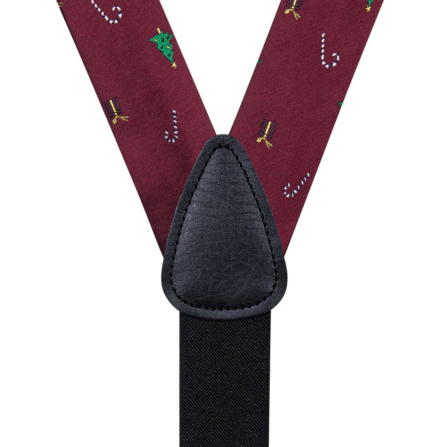 Christmas Decorations Bow Tie and Suspenders Set bow tie - Sophisticated Gentlemen