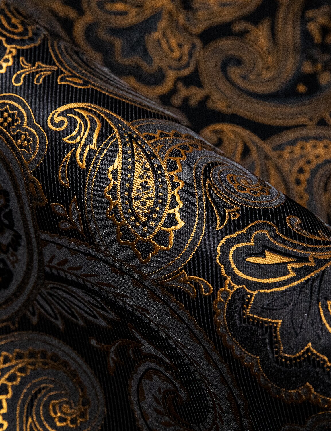 Gold and Black Paisley Dress Shirt shirt - Sophisticated Gentlemen