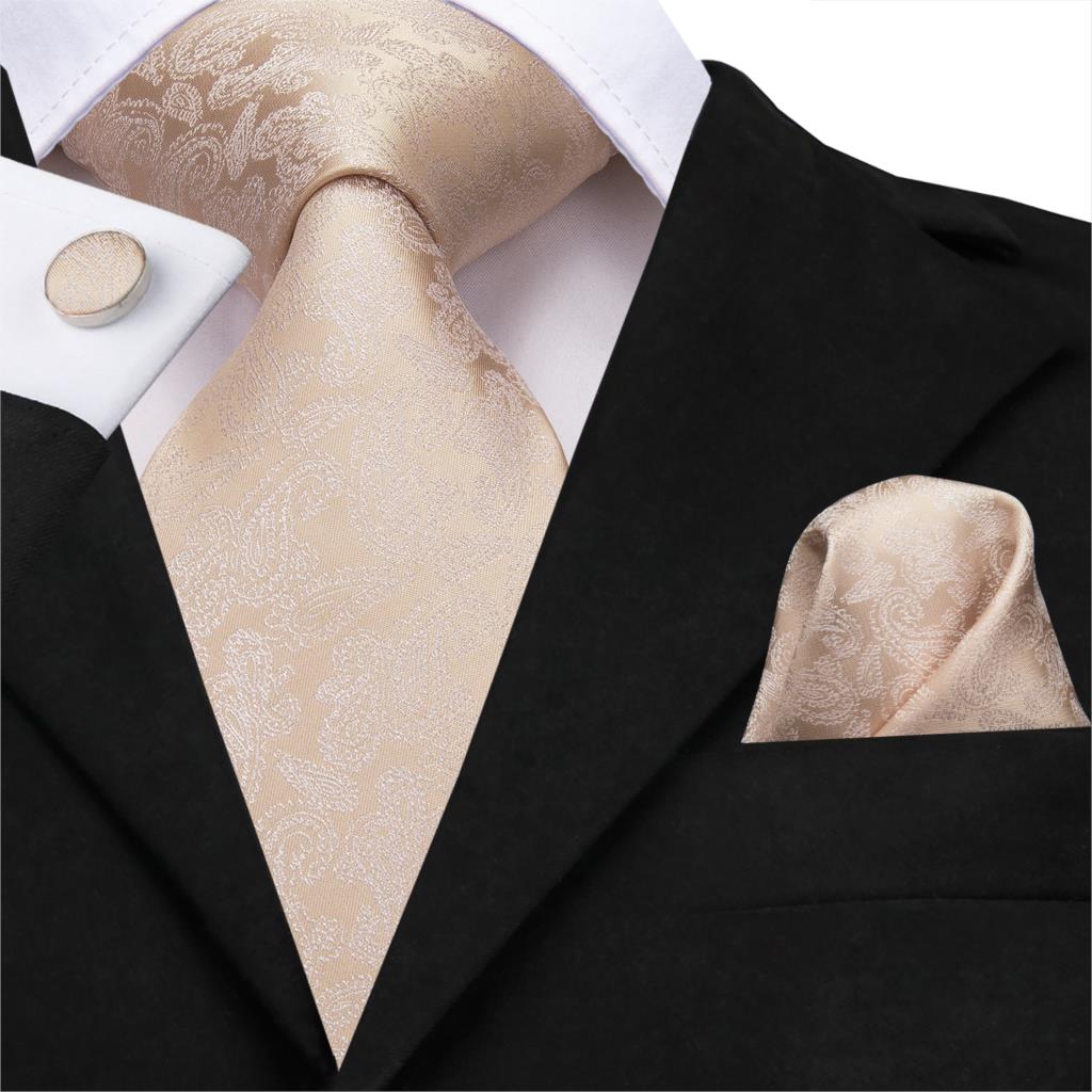 Cheesecake Tie, Pocket Square and Cufflinks tie sets - Sophisticated Gentlemen