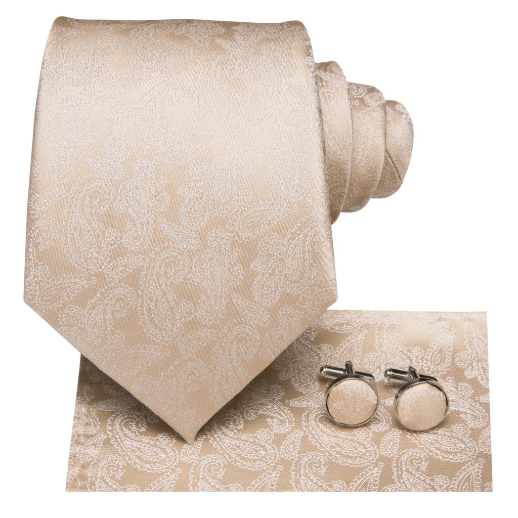 Cheesecake Tie, Pocket Square and Cufflinks tie sets - Sophisticated Gentlemen