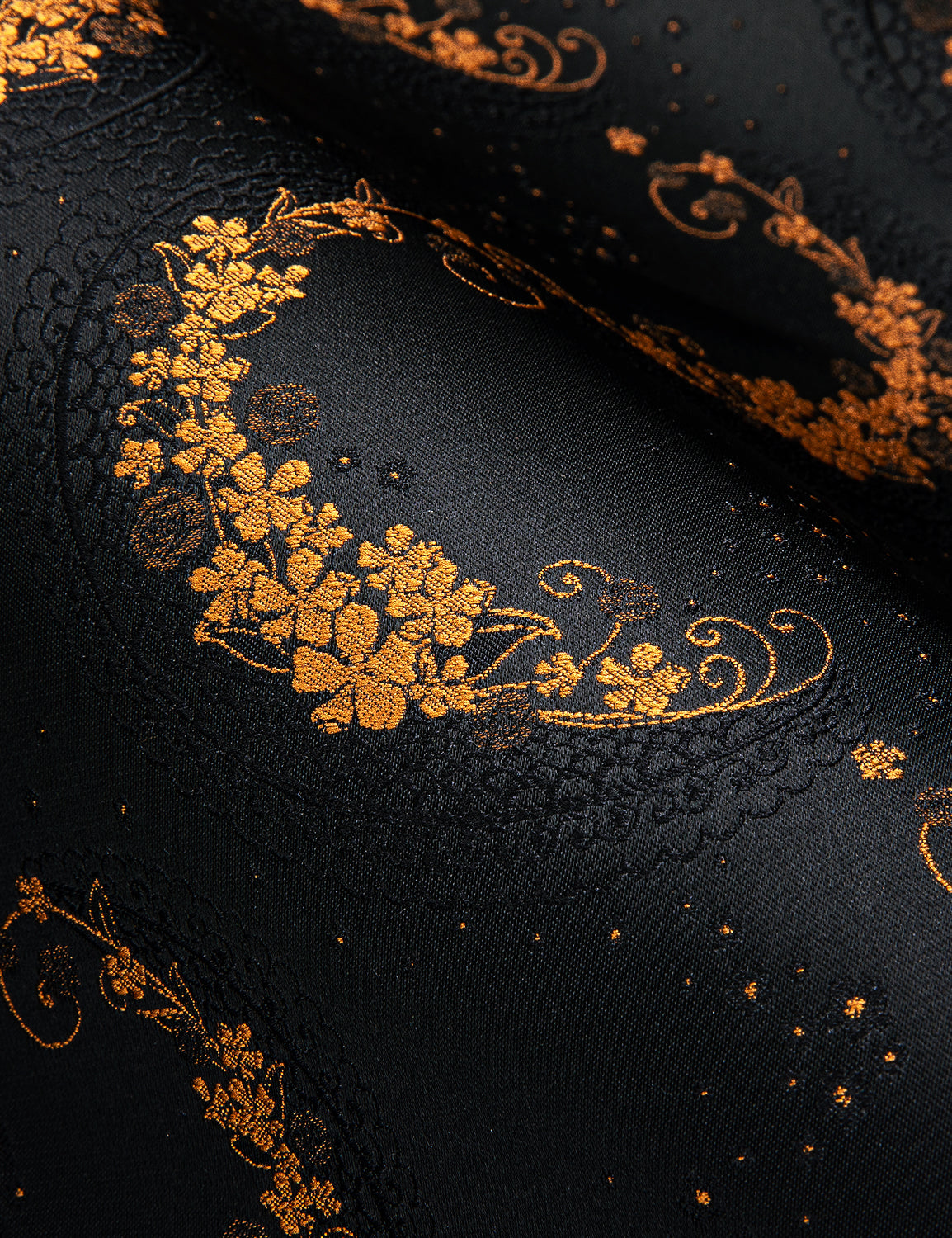 Black and Gold Floral Dress Shirt shirt - Sophisticated Gentlemen