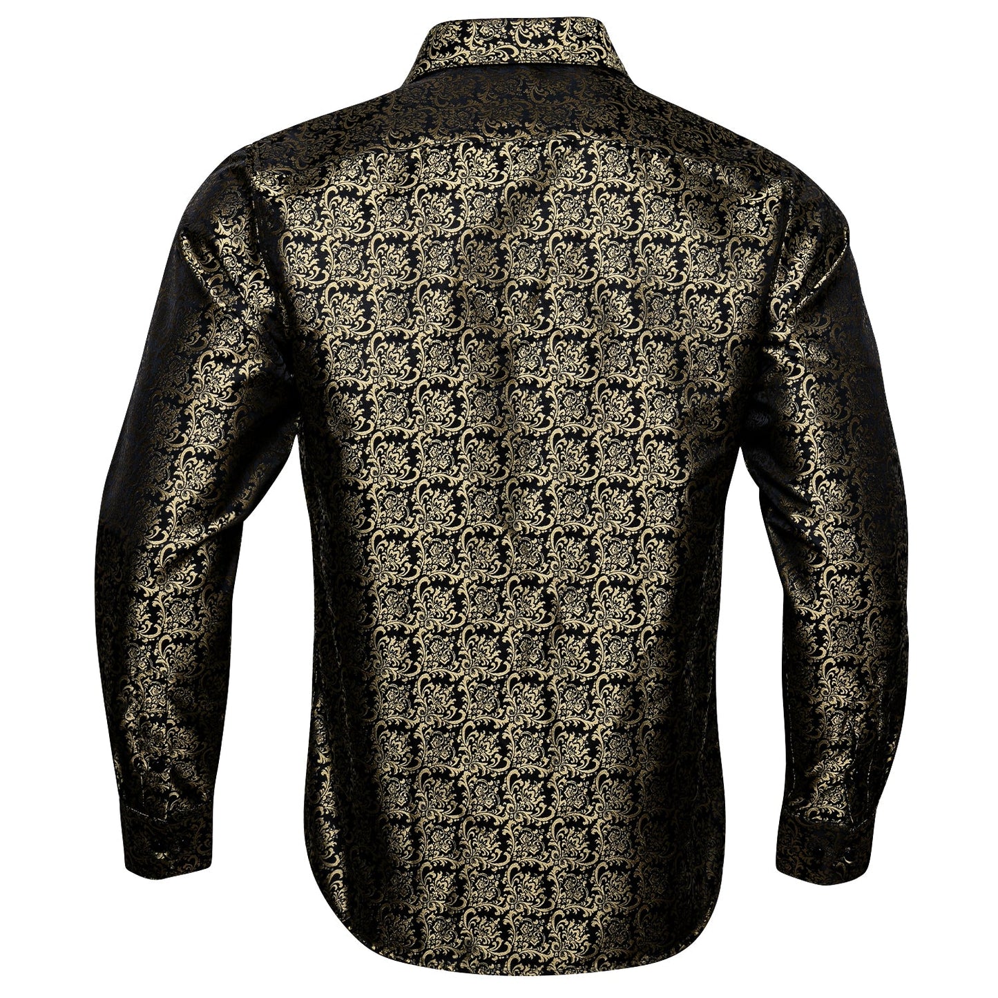 Gold and Black Ornamental Dress Shirt shirt - Sophisticated Gentlemen