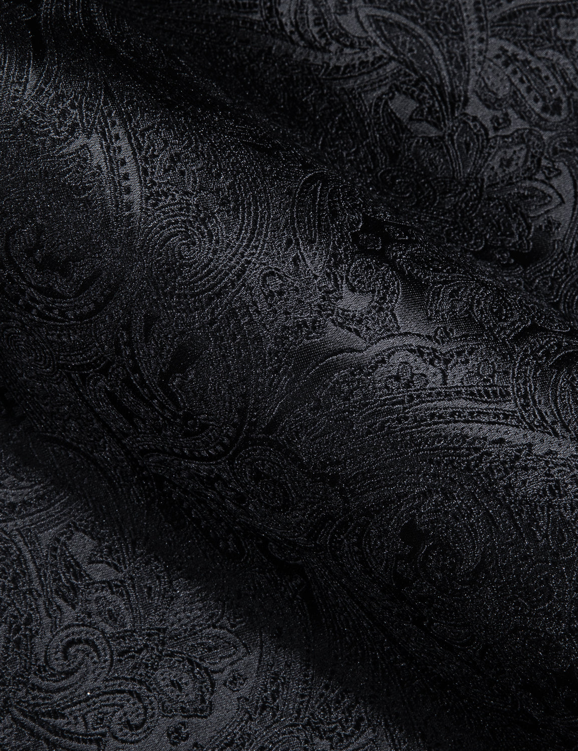 Black Paisley Silk Dress Shirt shirt - Sophisticated Gentlemen