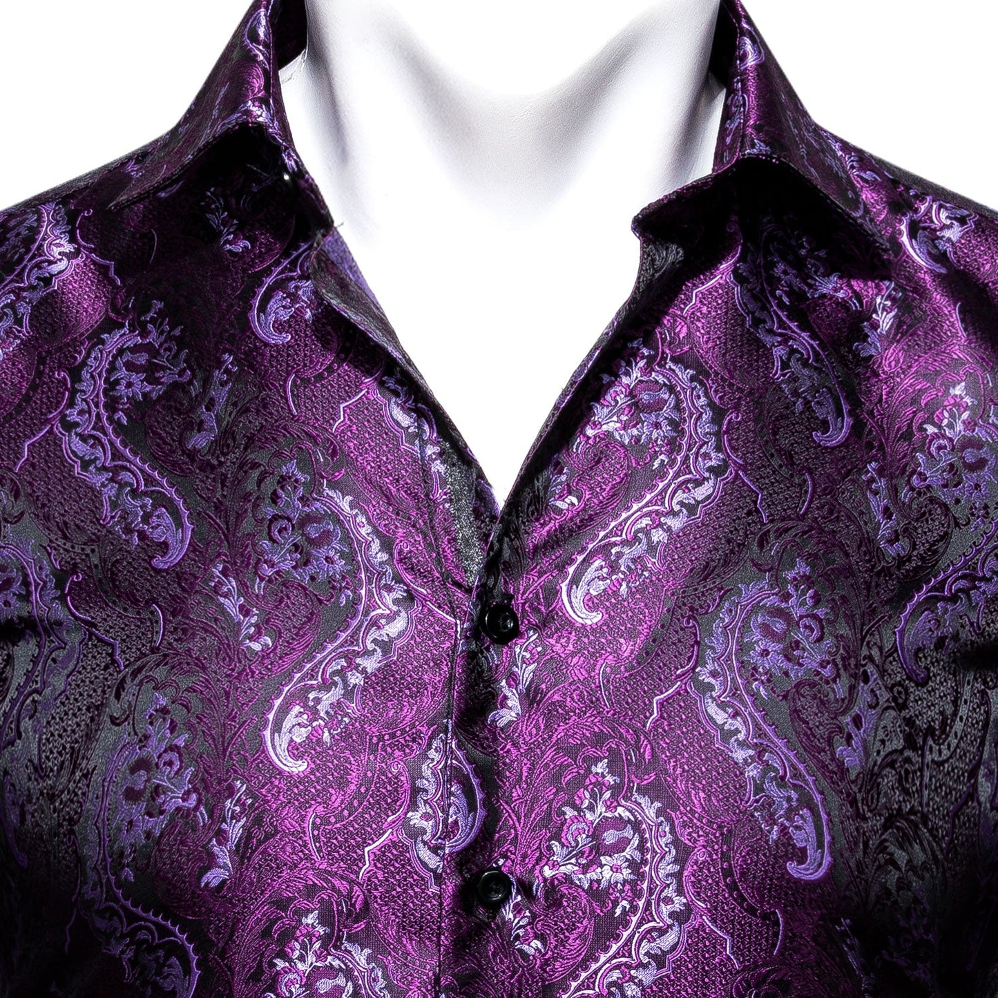 Purple and Pink Paisley Dress Shirt shirt - Sophisticated Gentlemen