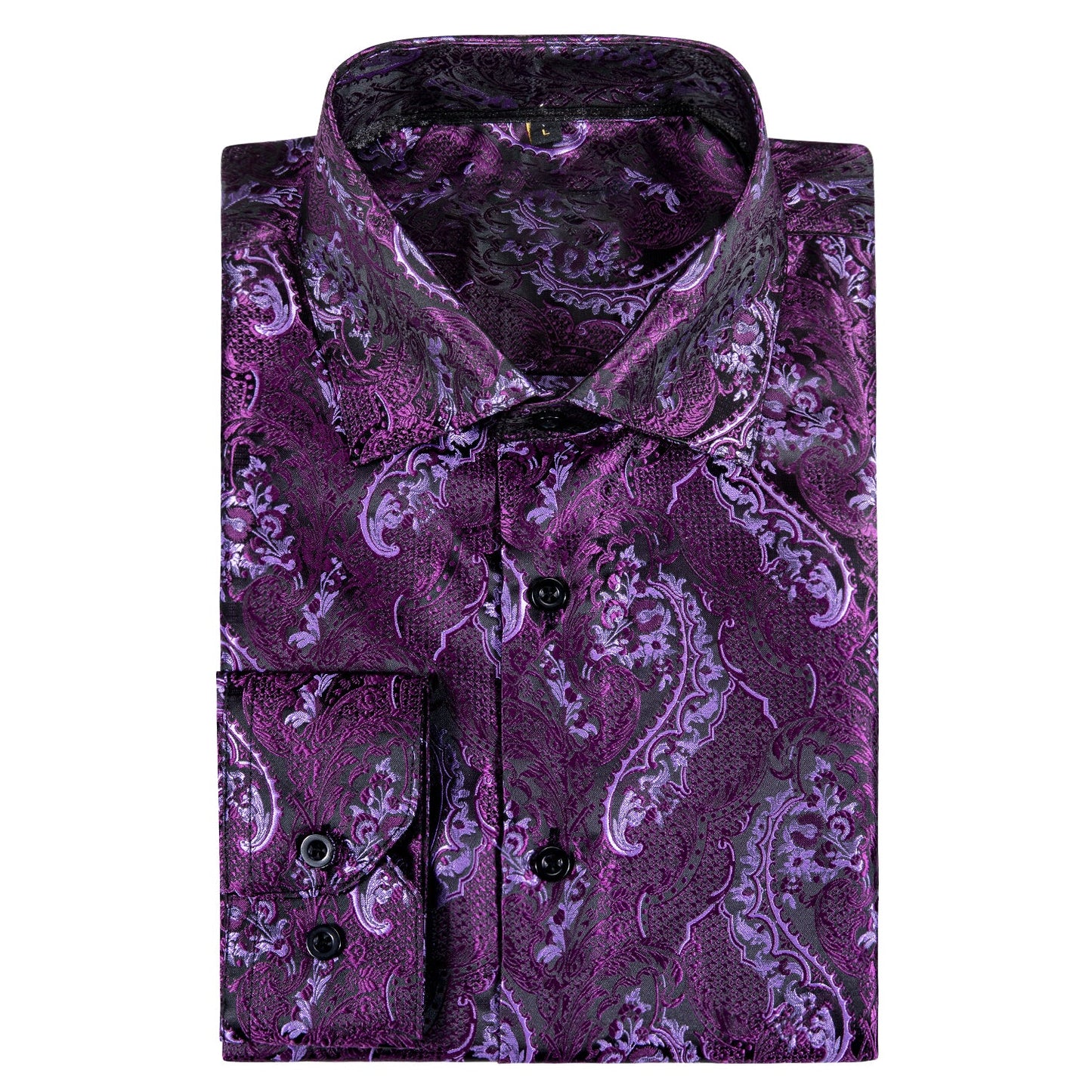Purple and Pink Paisley Dress Shirt shirt - Sophisticated Gentlemen