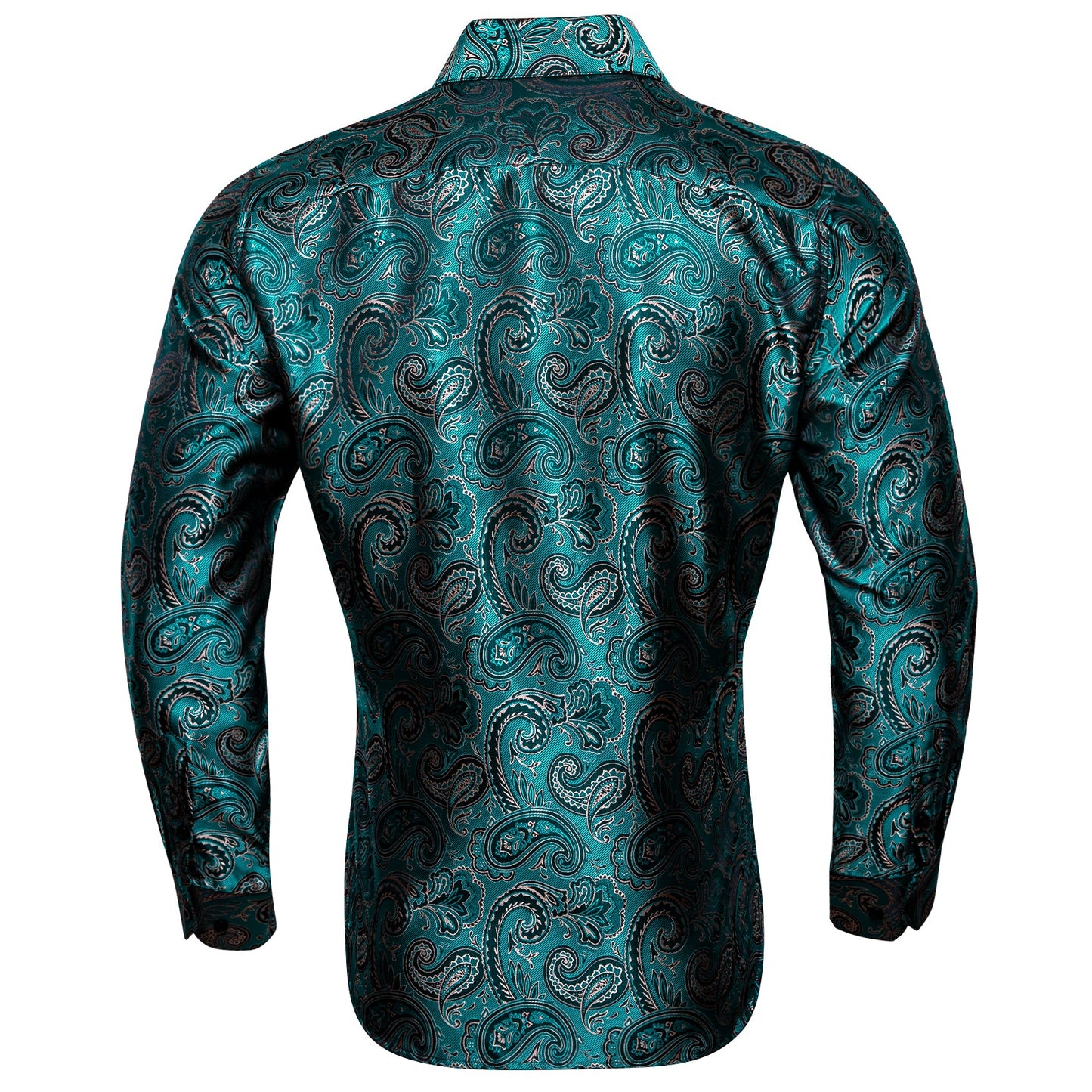 Deep Lake Paisley Dress Shirt shirt    - Sophisticated Gentlemen