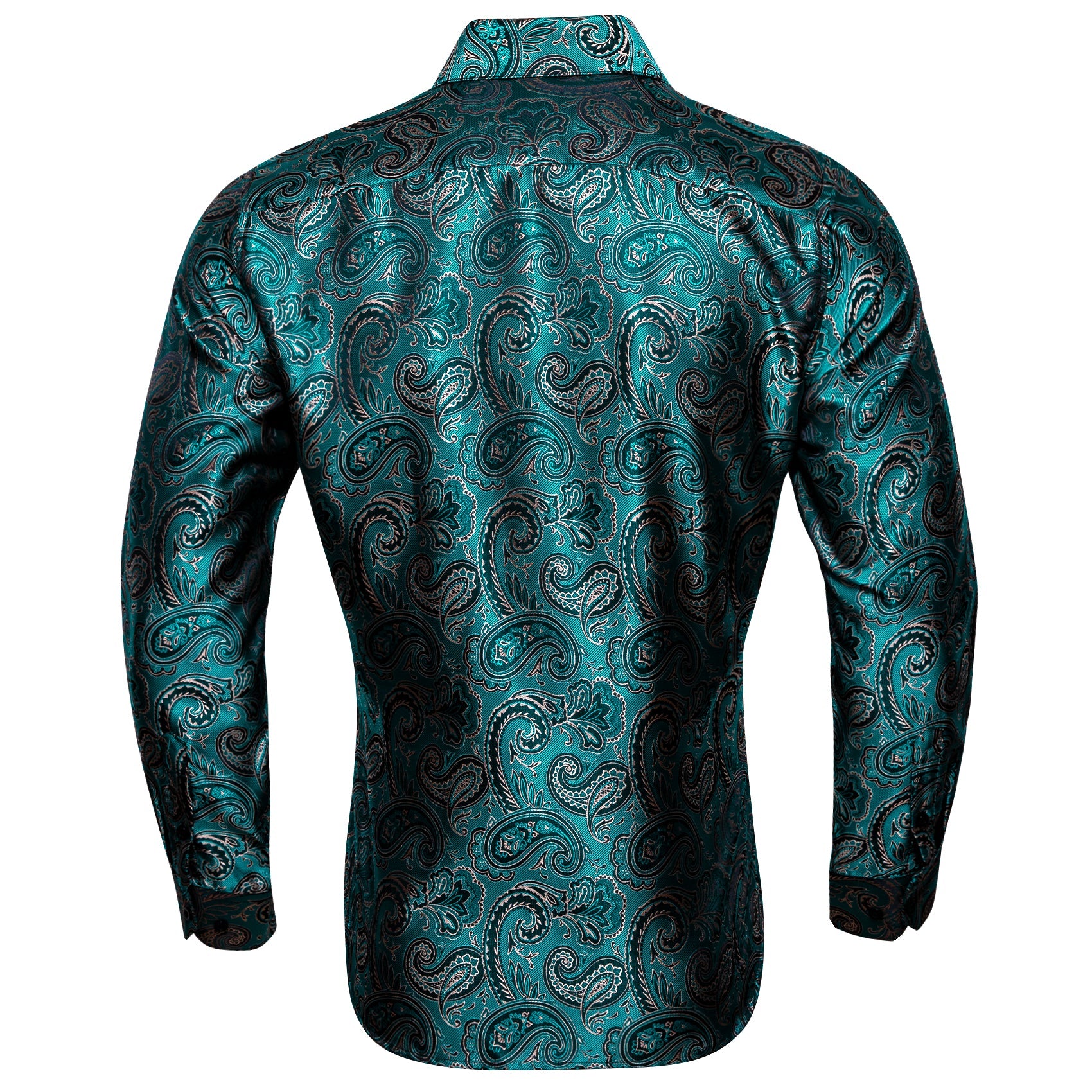 Deep Lake Paisley Dress Shirt shirt    - Sophisticated Gentlemen