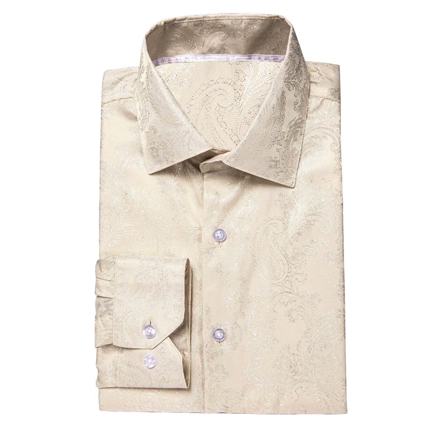 Champagne Paisley Dress Shirt shirt - Sophisticated Gentlemen
