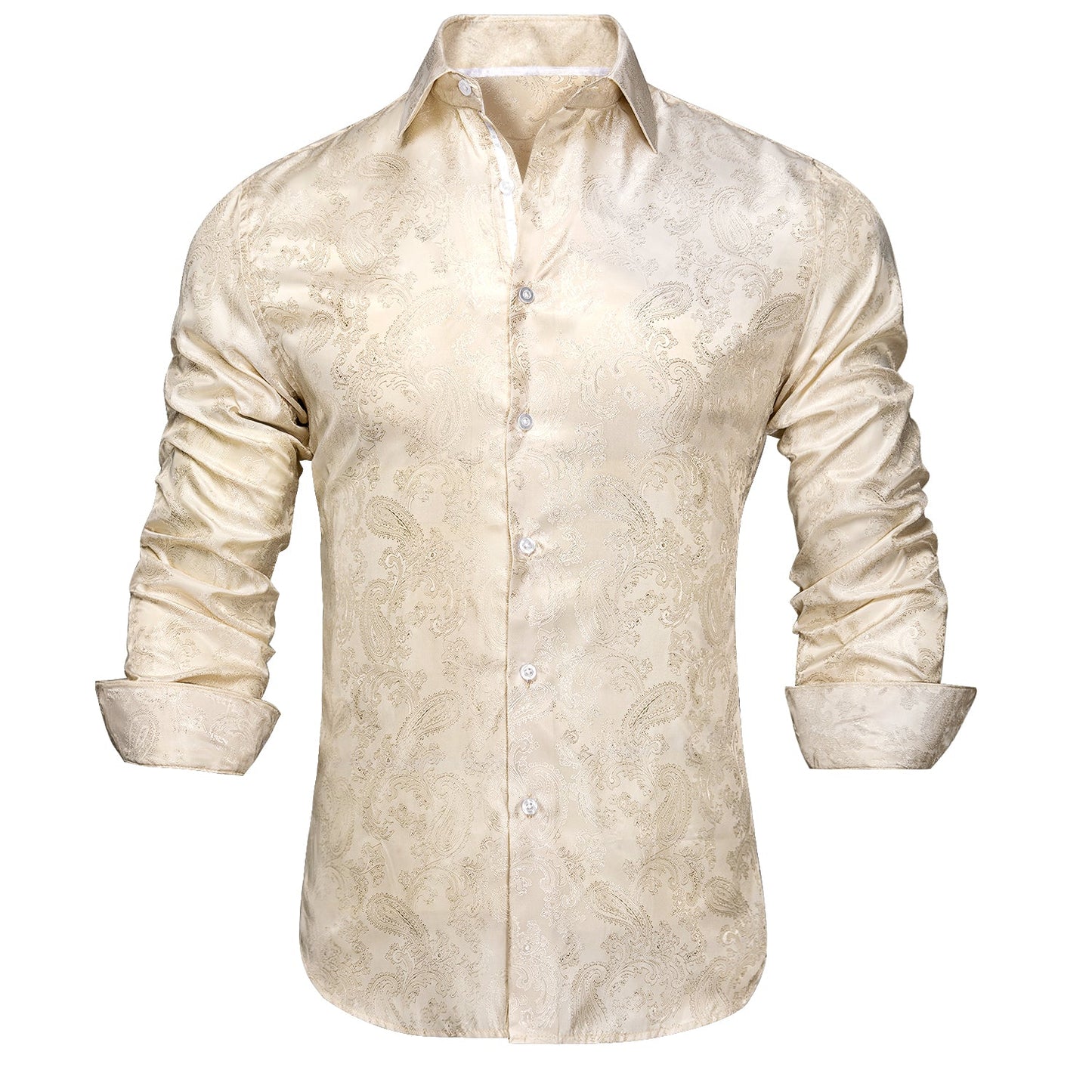 Champagne Paisley Dress Shirt shirt - Sophisticated Gentlemen