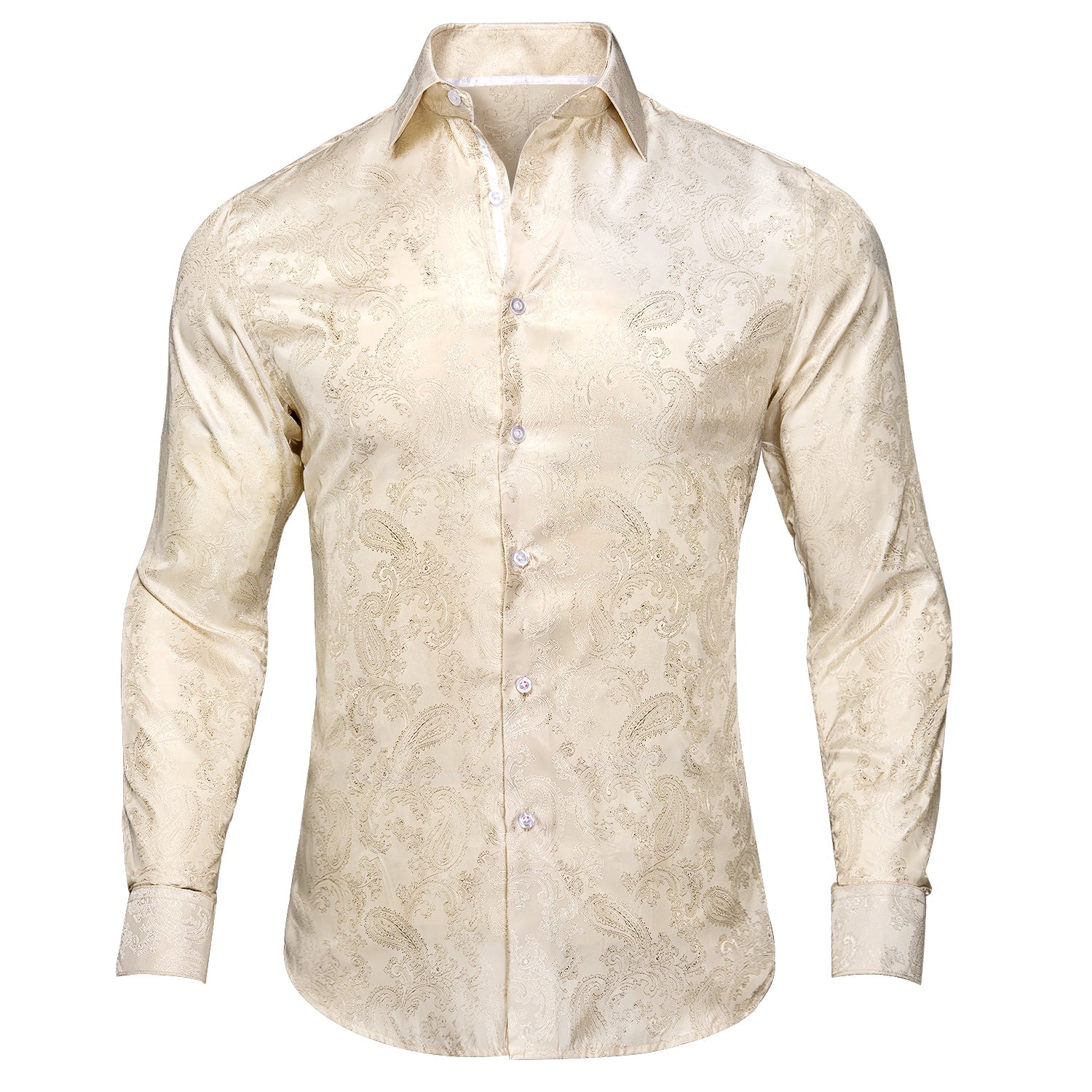 Champagne Paisley Dress Shirt Sophisticated Gentlemen Champagne Paisley Dress Shirt Sophisticated Gentlemen