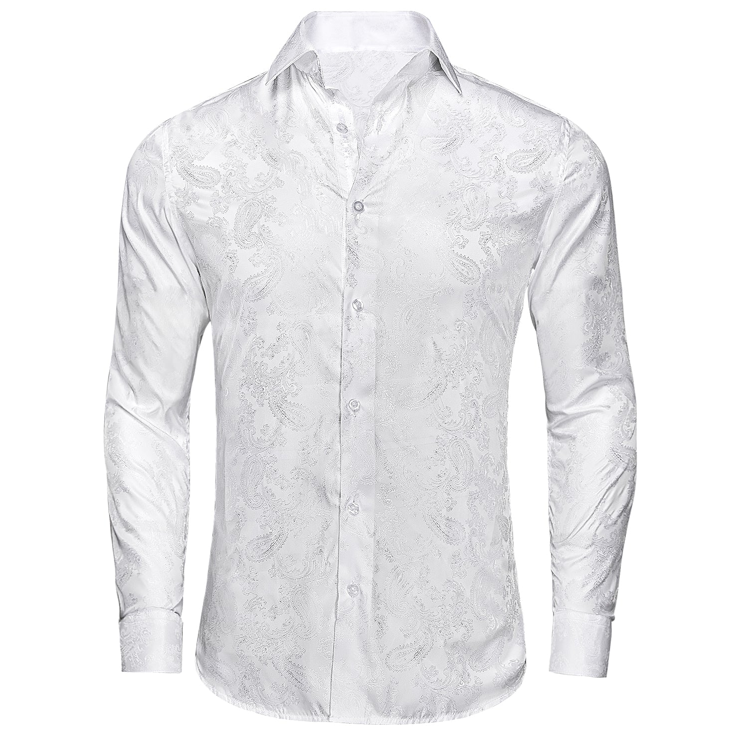 White Paisley Dress Shirt M White Paisley Dress Shirt M
