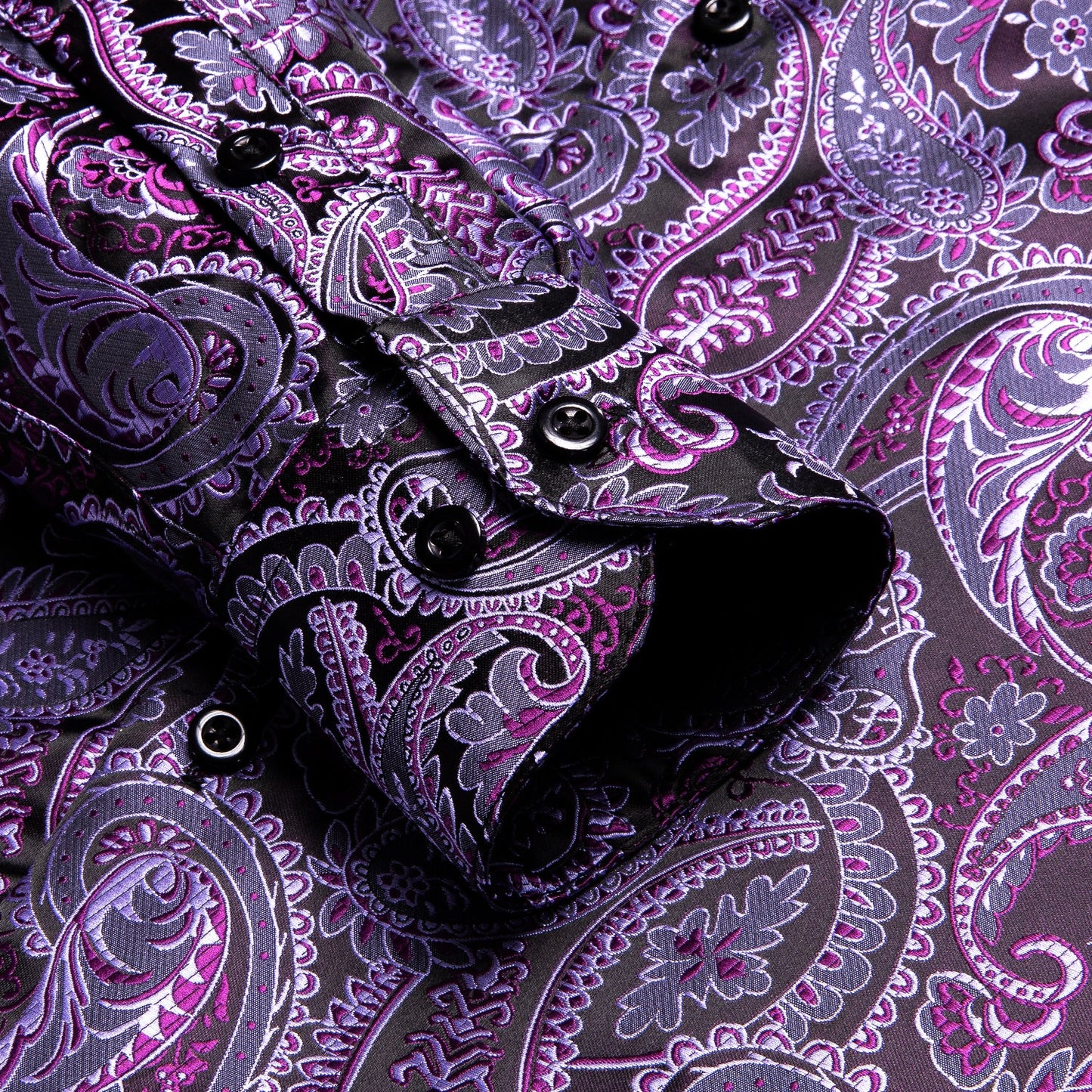 Purple Paisley Luxury Dress Shirt shirt - Sophisticated Gentlemen