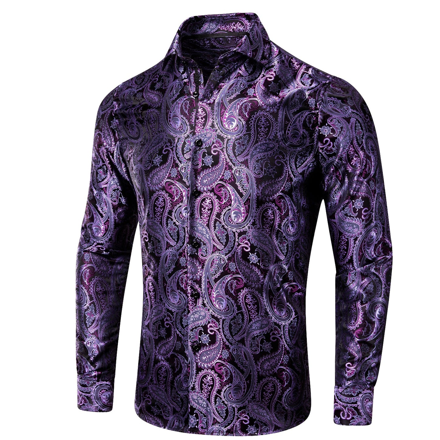 Purple Paisley Luxury Dress Shirt shirt - Sophisticated Gentlemen