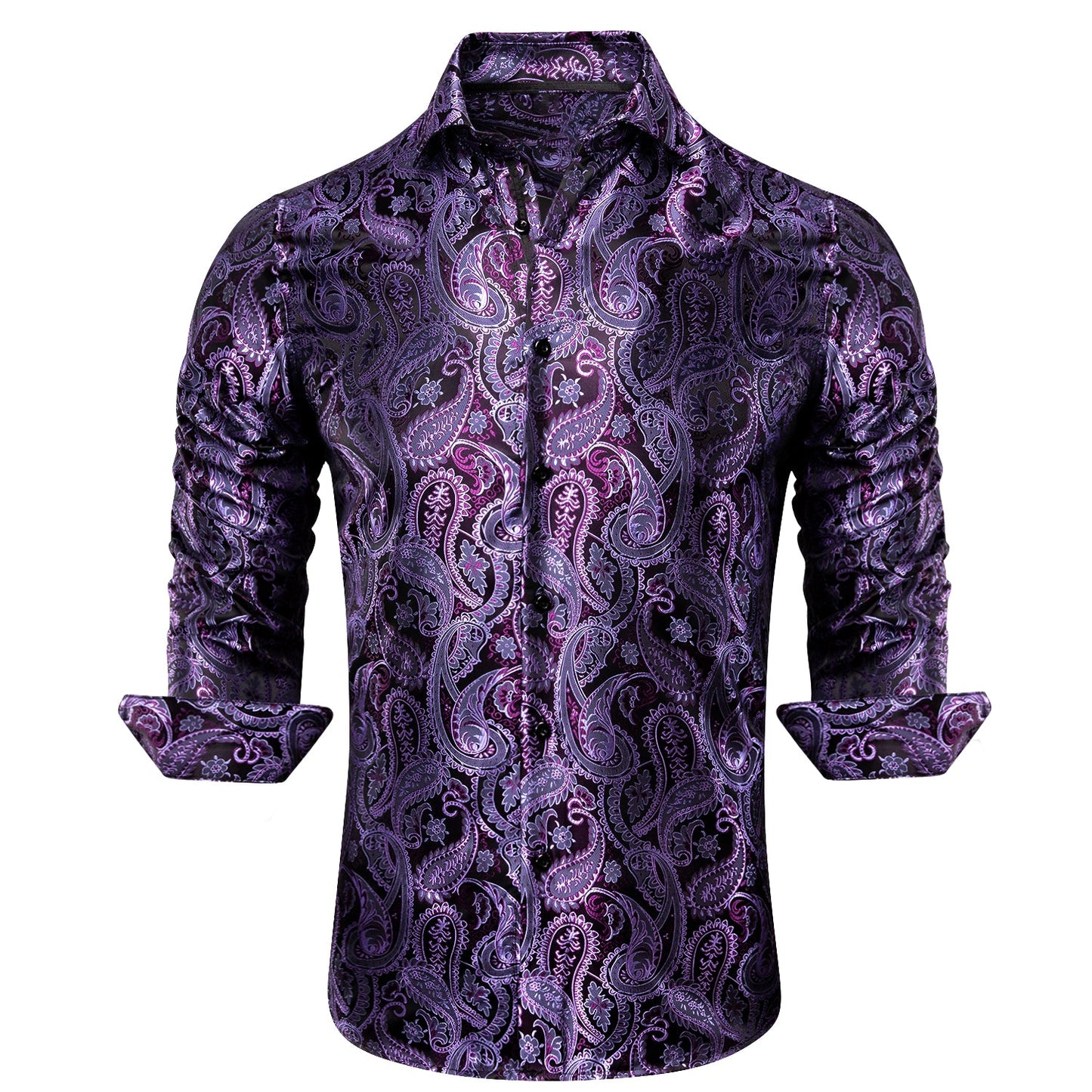 Purple Paisley Luxury Dress Shirt shirt - Sophisticated Gentlemen