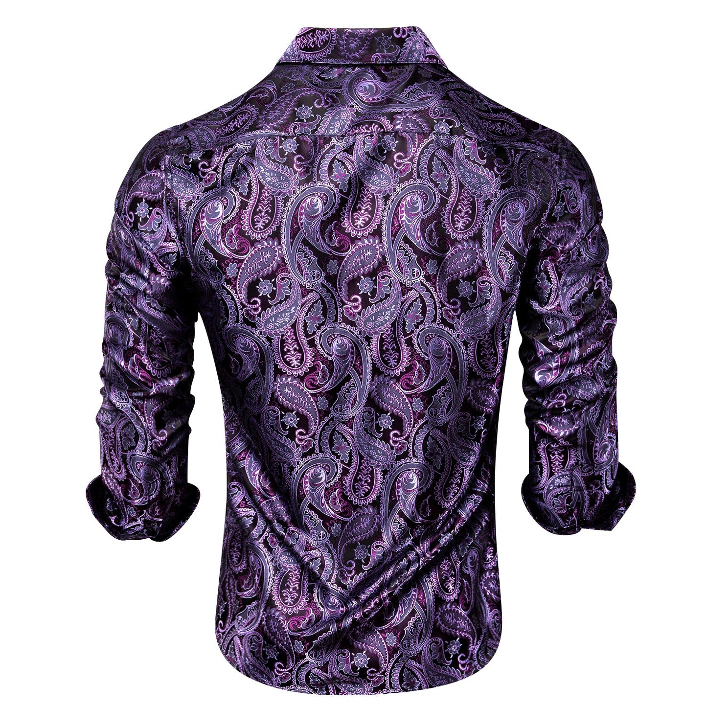 Purple Paisley Luxury Dress Shirt shirt - Sophisticated Gentlemen