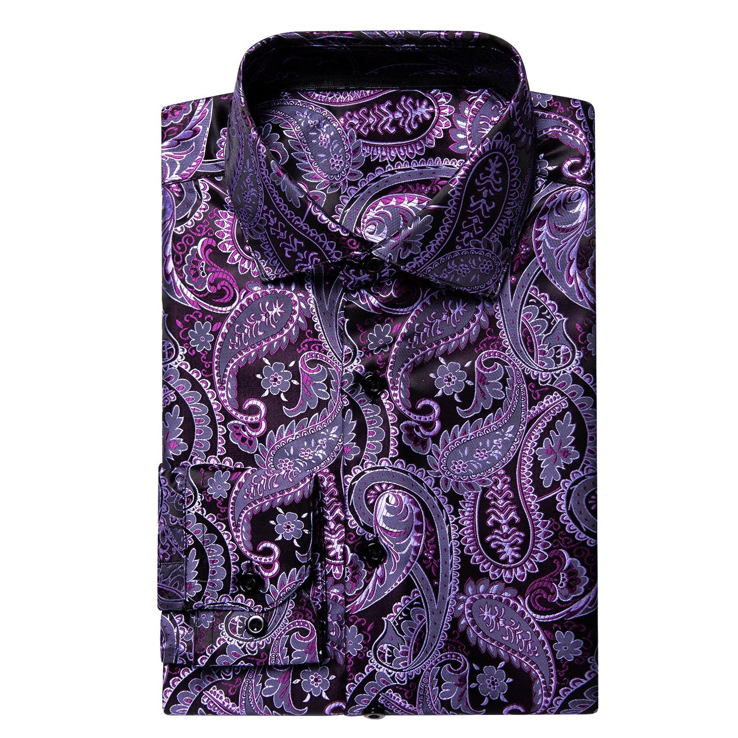 Purple Paisley Luxury Dress Shirt shirt - Sophisticated Gentlemen